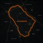Leak detection service coverage map of Oakwood, North London